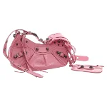 Pink Leather Balenciaga Shoulder Bag