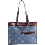 Blue Canvas Berluti Tote