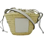 White Fabric Loewe Shoulder Bag