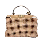 Beige Leather Fendi Peekaboo