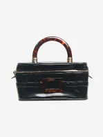 Black Leather Roger Vivier Handbag