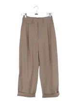 Brown Wool Totême Pants