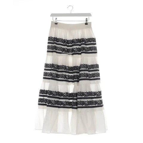 White Cotton Maje Skirt