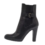 Black Leather Sergio Rossi Boots