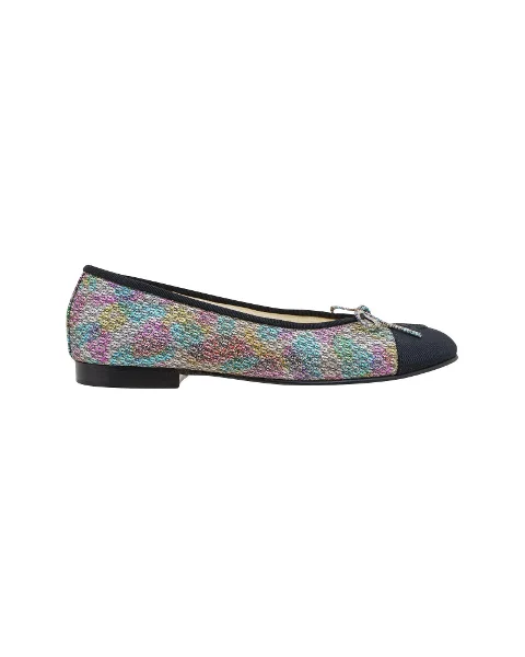 Multicolor Leather Chanel Flats
