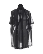 Black Polyester Comme des Garçons Shirt