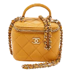 Yellow Leather Chanel Vanity