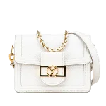 White Leather Louis Vuitton Dauphine