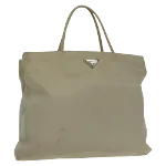 Beige Nylon Prada Tote