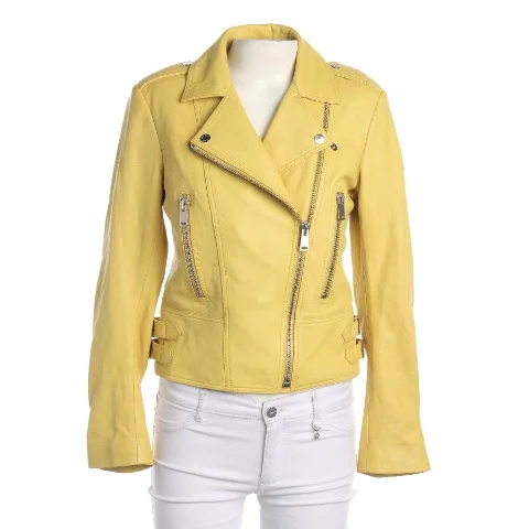Yellow Leather Belstaff Jacket