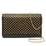 Black Leather Christian Louboutin Clutch