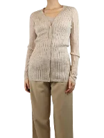 Beige Cashmere Prada Cardigan