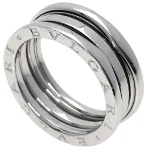 Silver White Gold Bvlgari Ring