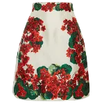 White Silk Dolce & Gabbana Skirt