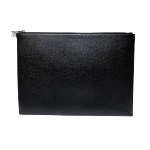 Black Leather Yves Saint Laurent Clutch