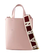 Pink Leather Marni Crossbody Bag