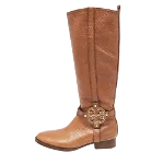 Brown Leather Tory Burch Boots