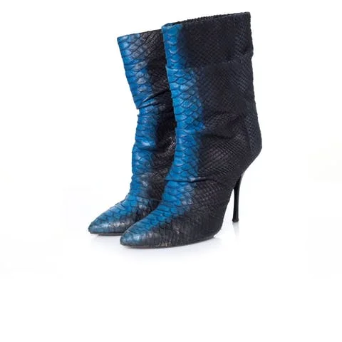 Black Leather Giuseppe Zanotti Boots