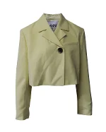 Yellow Polyester Ganni Blazer