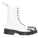 White Leather Vetements Boots