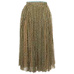 Green Silk Fendi Skirt