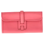 Pink Leather Hermès Clutch