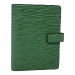 Green Leather Louis Vuitton Agenda