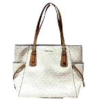 White Leather Michael Kors Shoulder Bag