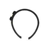 Black Cotton Salvatore Ferragamo Hair Accessory