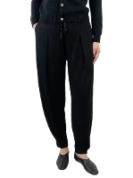 Black Fabric Loewe Pants