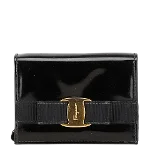 Black Leather Salvatore Ferragamo Pouch