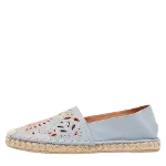 Blue Leather Valentino Espadrilles