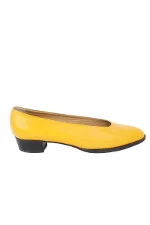 Yellow Leather Hermès Heels