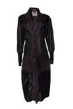 Black Cotton Jean Paul Gaultier Coat