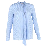 Blue Silk Valentino Shirt