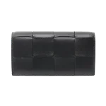 Black Leather Bottega Veneta Wallet