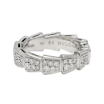 Silver White Gold Bvlgari Ring