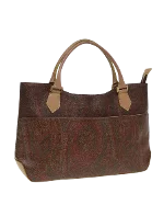 Brown Plastic Etro Handbag