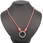 Pink Silk Bottega Veneta Necklace