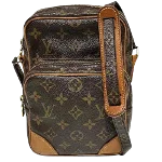 Brown Canvas Louis Vuitton Crossbody Bag