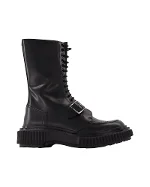 Black Leather ADIEU Paris Boots