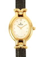 Gold Stainless Steel Fendi Watch