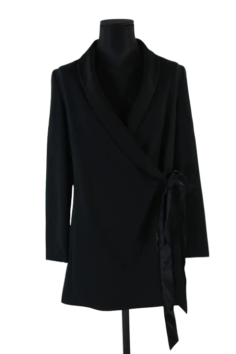 Black Polyester Paule Ka Dress