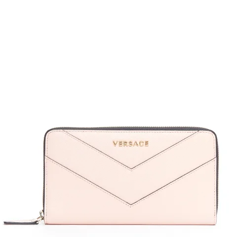 Pink Leather Versace Wallet