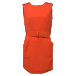 Orange Wool Alexander McQueen Dress