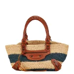 Brown Fabric Balenciaga Handbag