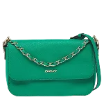 Green Leather DKNY Crossbody Bag