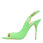 Green Leather Sophia Webster Sandals