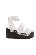 White Leather Alaïa Sandals