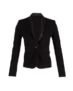 Black Wool Maje Blazer